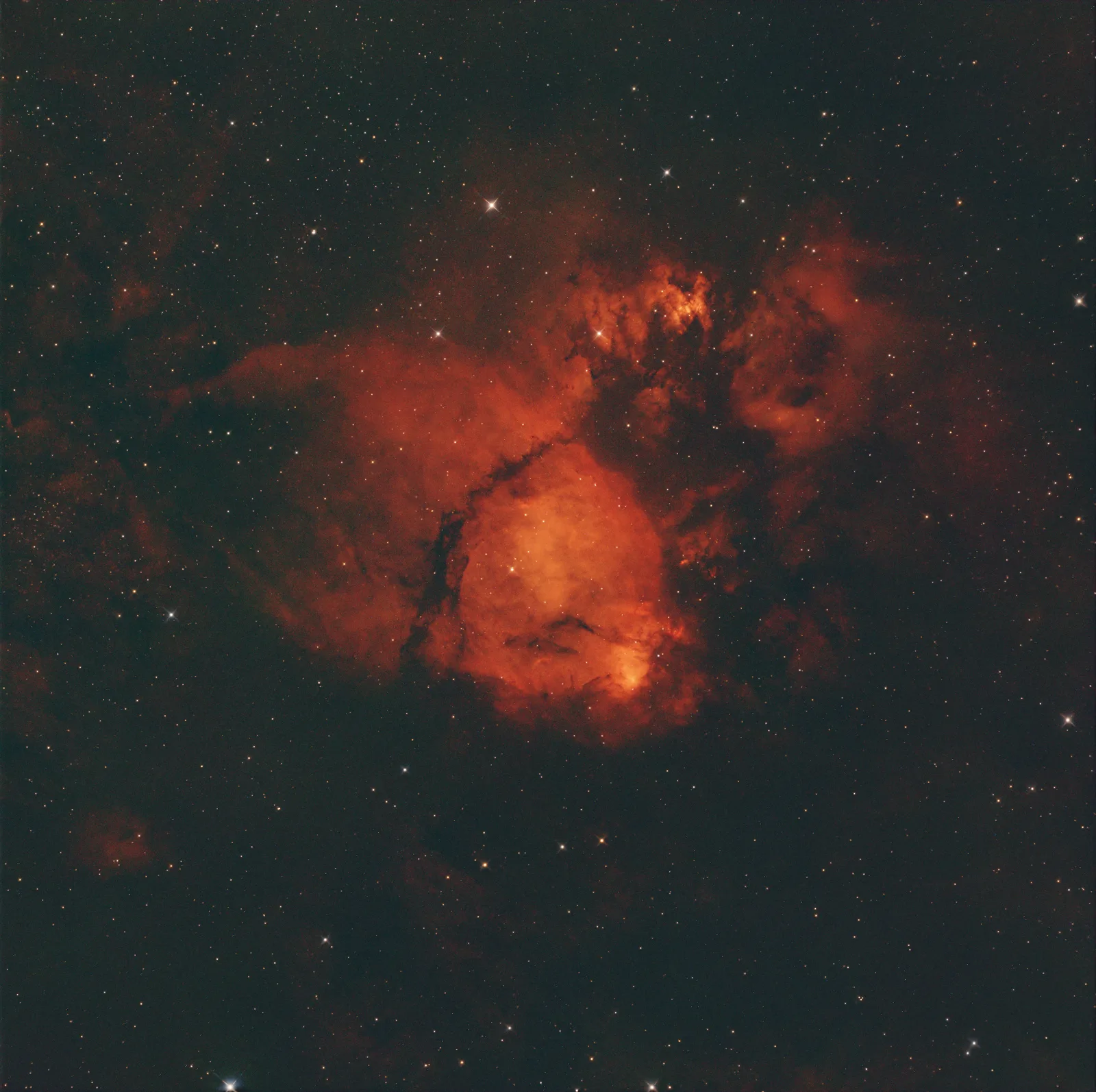 IC 1795, Fish Head, a emission nebula in Cassiopeia
