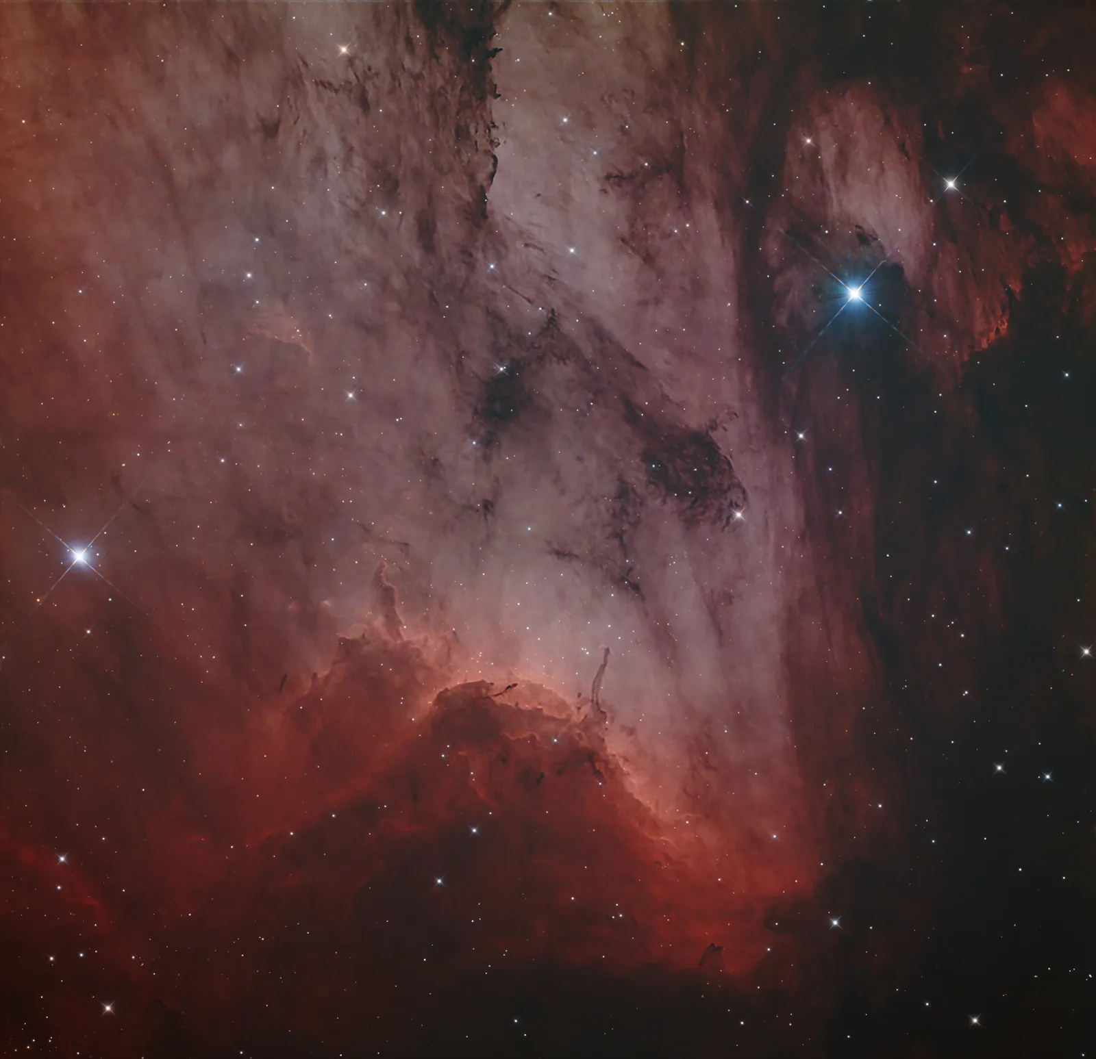 IC 5070, Pelican Nebula, a emission nebula in Cygnus