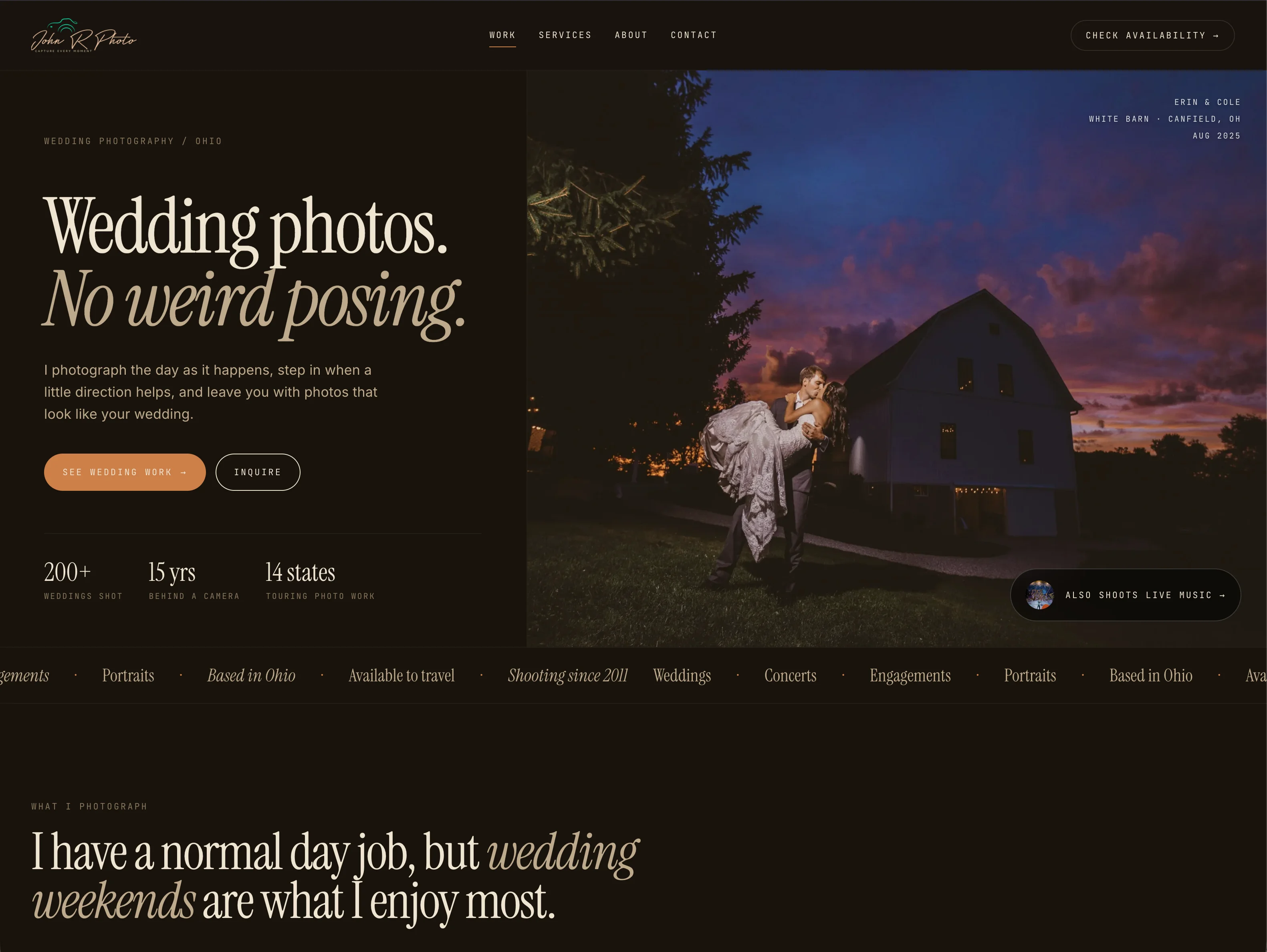 The John R Photo website